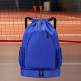 Maxbell Basketball Backpack Bag Folding Racketcarry Bag for Volleyball Travel blue
