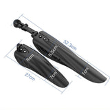Maxbell Bike Mudguard Front Rear Set Bicycle Mud Guard Set for Cycling Riding Sports