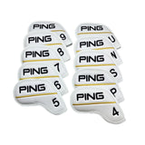 Maxbell 10Pcs Golf Club Head Covers Dustproof Shockproof Accessory Protection Sleeve White