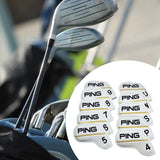 Maxbell 10Pcs Golf Club Head Covers Dustproof Shockproof Accessory Protection Sleeve White