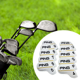 Maxbell 10Pcs Golf Club Head Covers Dustproof Shockproof Accessory Protection Sleeve White
