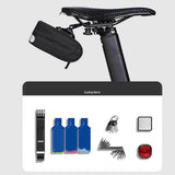 Maxbell Rear Seat Pack Pouch Mountain Road Bike Seat Bag for Sports Biking Commuting Black