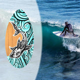 Maxbell Skimboard Skimboarding Stand up Water Sports Beach Toy 41 inch for Men Women Style D