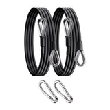 Maxbell 2x Gym Cable Extension Fitness Extension Rope Attachment for LAT Back Tricep