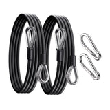 Maxbell 2x Gym Cable Extension Fitness Extension Rope Attachment for LAT Back Tricep