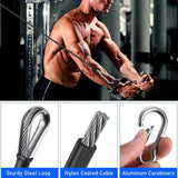 Maxbell 2x Gym Cable Extension Fitness Extension Rope Attachment for LAT Back Tricep