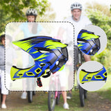 Maxbell Kids Bike Helmet Child Multipurpose Bicycle Helmet for Outdoor Biking Riding Yellow Blue