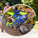 Maxbell Kids Bike Helmet Child Multipurpose Bicycle Helmet for Outdoor Biking Riding Yellow Blue