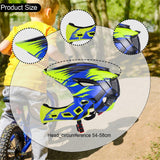 Maxbell Kids Bike Helmet Child Multipurpose Bicycle Helmet for Outdoor Biking Riding Yellow Blue