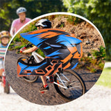 Maxbell Kids Bike Helmet Child Multipurpose Bicycle Helmet for Outdoor Biking Riding Orange Blue Black