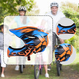Maxbell Kids Bike Helmet Child Multipurpose Bicycle Helmet for Outdoor Biking Riding Orange Blue Black