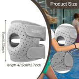 Maxbell Elbow Brace Breathable for Men Women Elbow Pad for Workout Kickboxing Sports Light Gray