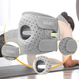 Maxbell Elbow Brace Breathable for Men Women Elbow Pad for Workout Kickboxing Sports Light Gray