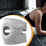 Maxbell Elbow Brace Breathable for Men Women Elbow Pad for Workout Kickboxing Sports Light Gray