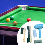 Maxbell Pool Table Brush Set Soft Bristle Easy to Use Billiard Table Surface Cleaner Wood