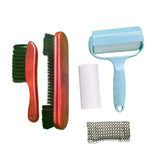 Maxbell Pool Table Brush Set Soft Bristle Easy to Use Billiard Table Surface Cleaner Red