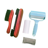 Maxbell Pool Table Brush Set Soft Bristle Easy to Use Billiard Table Surface Cleaner Red