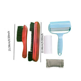 Maxbell Pool Table Brush Set Soft Bristle Easy to Use Billiard Table Surface Cleaner Red