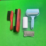 Maxbell Pool Table Brush Set Soft Bristle Easy to Use Billiard Table Surface Cleaner Red