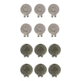 Maxbell 6 Pieces Magnetic Golf Hat Clips Accessories Gift Golf Training Professional Smooth Surface