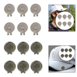 Maxbell 6 Pieces Magnetic Golf Hat Clips Accessories Gift Golf Training Professional Smooth Surface