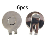 Maxbell 6 Pieces Magnetic Golf Hat Clips Accessories Gift Golf Training Professional Smooth Surface