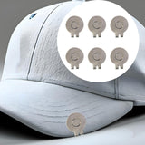 Maxbell 6 Pieces Magnetic Golf Hat Clips Accessories Gift Golf Training Professional Smooth Surface
