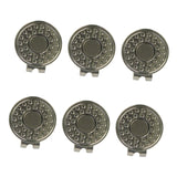 Maxbell 6 Pieces Magnetic Golf Hat Clips Accessories Gift Golf Training Professional With Dots