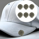 Maxbell 6 Pieces Magnetic Golf Hat Clips Accessories Gift Golf Training Professional With Dots
