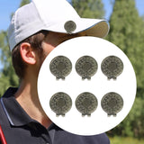 Maxbell 6 Pieces Magnetic Golf Hat Clips Accessories Gift Golf Training Professional With Dots