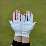 Maxbell Golf Gloves for Women Breathable Strong Grip Professional Half Finger Gloves 18