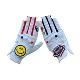 Maxbell Golf Gloves for Women Breathable Strong Grip Professional Half Finger Gloves 19