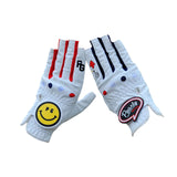 Maxbell Golf Gloves for Women Breathable Strong Grip Professional Half Finger Gloves 21