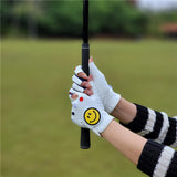 Maxbell Golf Gloves for Women Breathable Strong Grip Professional Half Finger Gloves 21