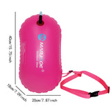 Maxbell Swimming Buoy Float Inflatable 8 kg Buoyancy for Open Water Swimmers Pink
