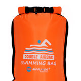 Maxbell Swim Buoy with Handle Waterproof Swim Bag for Fishing Kayaking Swim Training Orange