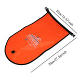 Maxbell Swim Buoy with Handle Waterproof Swim Bag for Fishing Kayaking Swim Training Orange