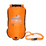 Maxbell Swim Buoy with Handle Waterproof Swim Bag for Fishing Kayaking Swim Training Orange