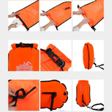 Maxbell Swim Buoy with Handle Waterproof Swim Bag for Fishing Kayaking Swim Training Orange