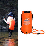 Maxbell Swim Buoy with Handle Waterproof Swim Bag for Fishing Kayaking Swim Training Orange