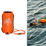 Maxbell Swim Buoy with Handle Waterproof Swim Bag for Fishing Kayaking Swim Training Orange
