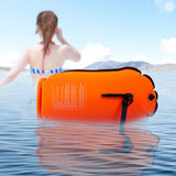 Maxbell Swim Buoy with Handle Waterproof Swim Bag for Fishing Kayaking Swim Training Orange