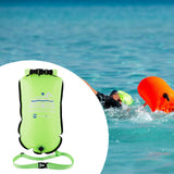 Maxbell Swim Buoy with Handle Waterproof Swim Bag for Fishing Kayaking Swim Training Green