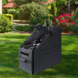 Maxbell Folding Bike Storage Box for 14-16inch Bicycles Organizer Black