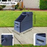 Maxbell Folding Bike Storage Box for 14-16inch Bicycles Organizer Dark Blue