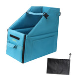 Maxbell Folding Bike Storage Box for 14-16inch Bicycles Organizer Bright Blue