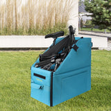 Maxbell Folding Bike Storage Box for 14-16inch Bicycles Organizer Bright Blue