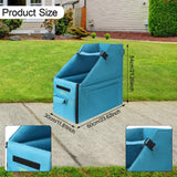 Maxbell Folding Bike Storage Box for 14-16inch Bicycles Organizer Bright Blue