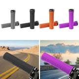 Maxbell 2x Bike Handlebar Grips Stylish Accessories for Mountain Bikes Riding Sports Gray