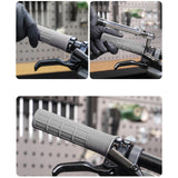 Maxbell 2x Bike Handlebar Grips Stylish Accessories for Mountain Bikes Riding Sports Gray